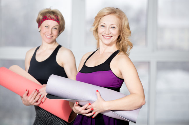 ladies in their 40s working out